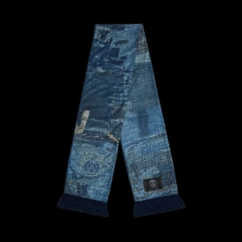 Paris Saint-Germain x EDIFICE Japan Boro Printed Scarf 'Navy'