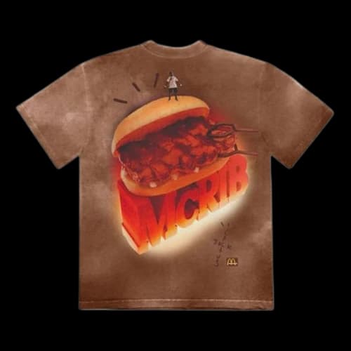 Travis Scott Cactus Jack x Mcdonald Crossover Tie Dye Short Sleeve Unisex Brown