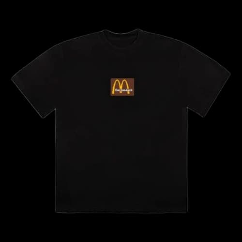 Travis Scott Cactus Jack x McDonald s Unisex Round-neck Tee Black