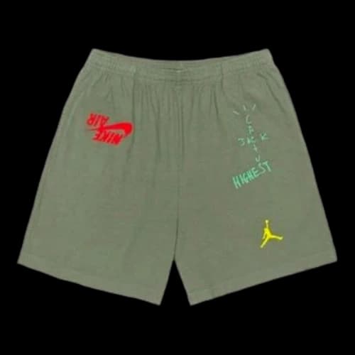 Travis Scott Cactus Jack x Jordan Shorts 'Green'