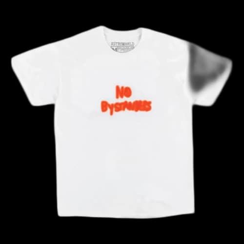 Travis Scott No Bystanders Tee 'White'