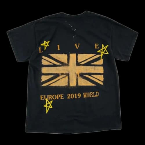 Travis Scott Astroworld Tour London Union Jack T-Shirt 'Black'