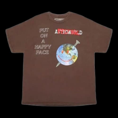Travis Scott Unisex Cactus Jack Printing Brown
