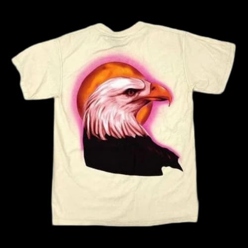 Travis Scott Cactus Jack Birds Hood Toyota Pop Up Eagle T-Shirt 'Beige'