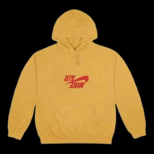 Travis Scott x Jordan Crossover Alphabet Printing Hoodie 'Yellow'