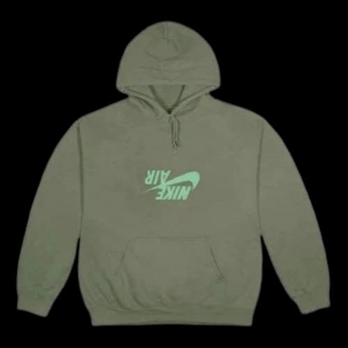 Travis Scott x Jordan Crossover Alphabet Printing Autumn Hoodie 'Green'