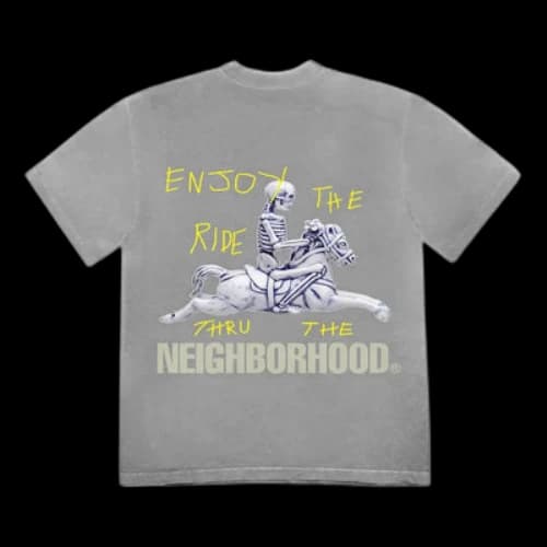 Travis Scott Cactus Jack X Neighborhood Carousel T-Shirt 'Grey'