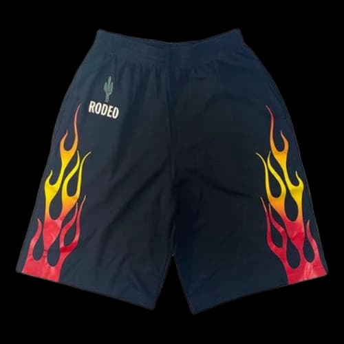 Travis Scott x AUGUSTA Rodeo Tour Flame Shorts 'Black'