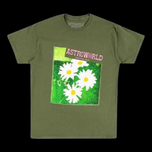 Travis Scott Unisex Cactus Jack Astroworld Printing Green