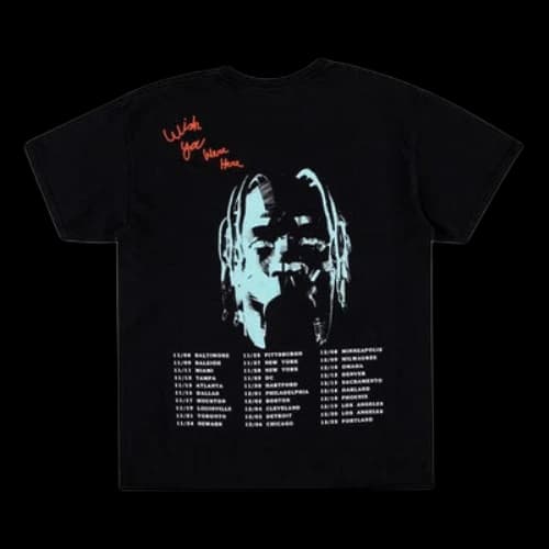 Travis Scott Unisex Cactus Jack Astroworld Printing Round-neck Tee Black
