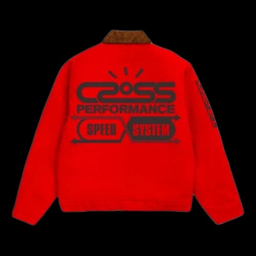 Travis Scott Unisex Cactus Jack CROSSOVER Zipper Jacket Red