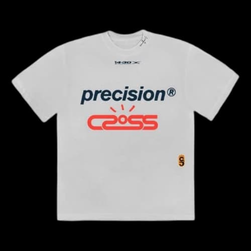 Travis Scott Unisex Cactus Jack CROSSOVER Printing Logo White