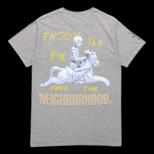 Travis Scott Unisex Cactus Jack x NEIGHBORHOOD Printing Grey