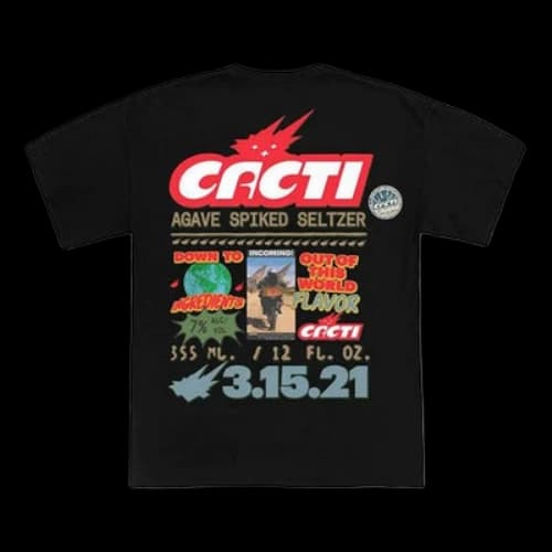 Travis Scott Unisex Cactus Jack CACTI Printing Black