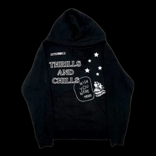 Travis Scott Unisex Cactus Jack Astro World Printed Black