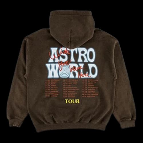 Travis Scott Cactus Jack Astro World Series Logo Printing Unisex Brown