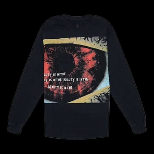 Travis Scott Unisex Cactus Jack Astro World Printing Round-neck Swea Black