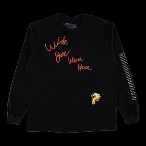 Travis Scott Unisex Cactus Jack Astro World Printing Round-neck Swea Black