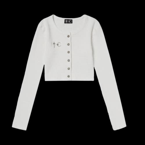Thug Club Cardigan 'White'