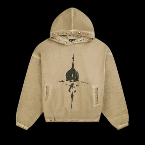 Thug Club Peace Stud Hoodie 'Beige'
