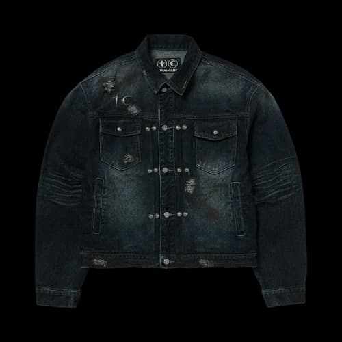 Thug Club Burn Down Denim Jacket 'Blue'