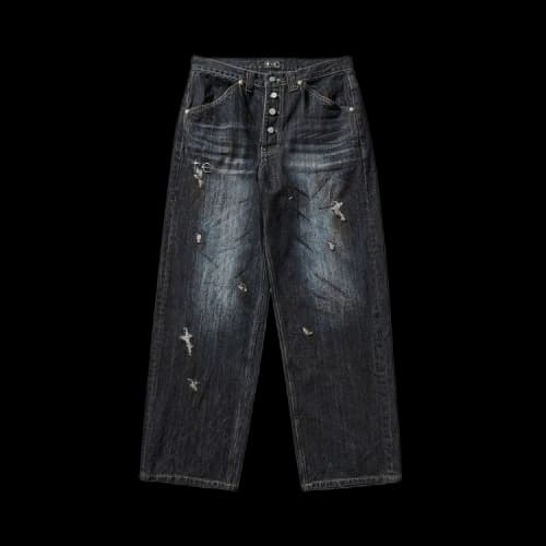 Thug Club Burn Down Denim Pants 'Blue'