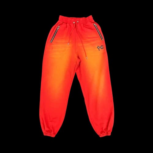 Thug Club Two Tone Washed Jogger Pants 'Red'