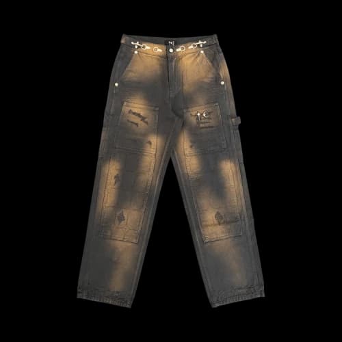 Thug Club Two Tone Washed Pants 'Rust/Black'