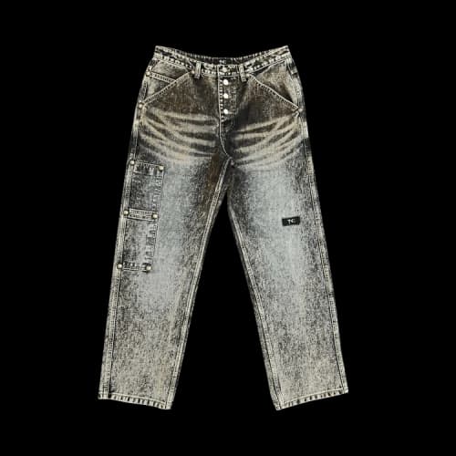 Thug Club Iron Faded Denim Pants 'Blue'