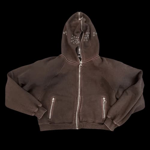 Thug Club Bulk Shoulder Gladiator Zip-Up Hoodie 'Black'