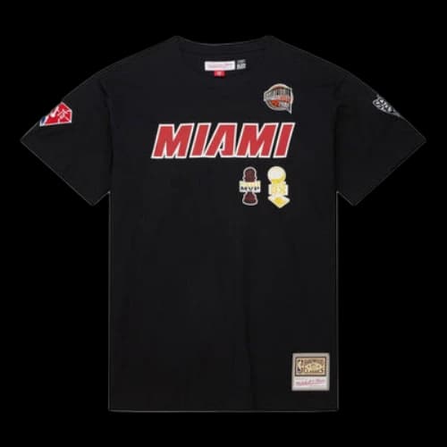 Mitchell & Ness x NBA Miami Heat HOF T-Shirt 'Dwayne Wade 3'