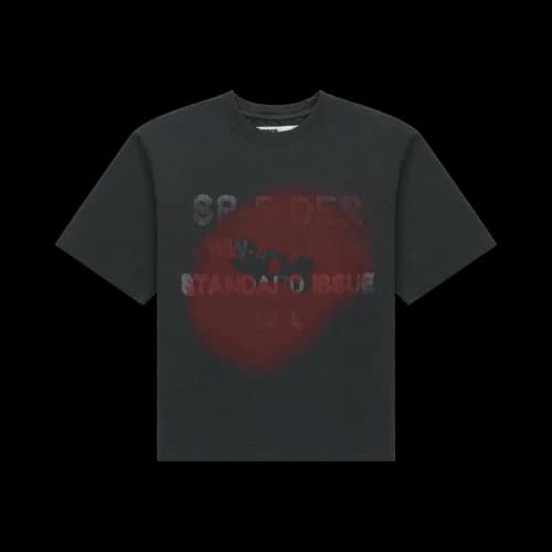 Sp5der Black Standard Issue Tee 'Black'