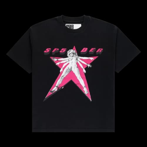 Sp5der Star Girl Tee 'Black'