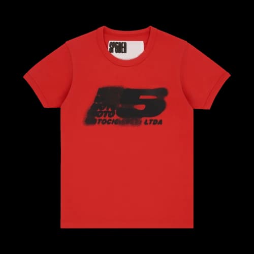 Sp5der Moto 5 Baby Tee 'Red'
