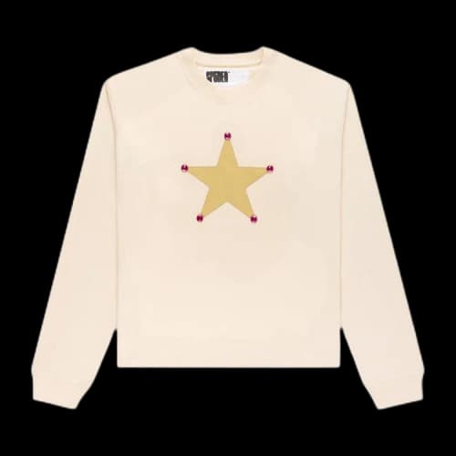 Sp5der Pornstar Long-Sleeve Tee 'Cream'
