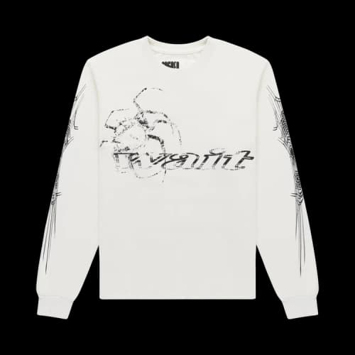 Sp5der White Wait Long-Sleeve Tee 'White'