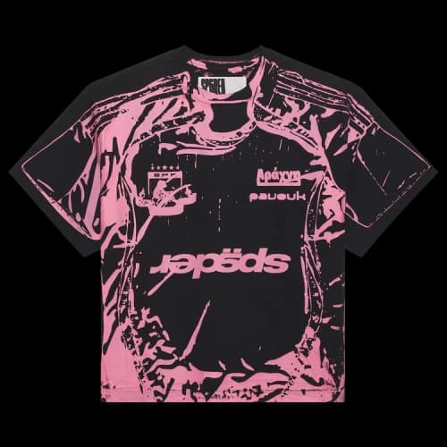 Sp5der Jersey Overprint Tee 'Black'
