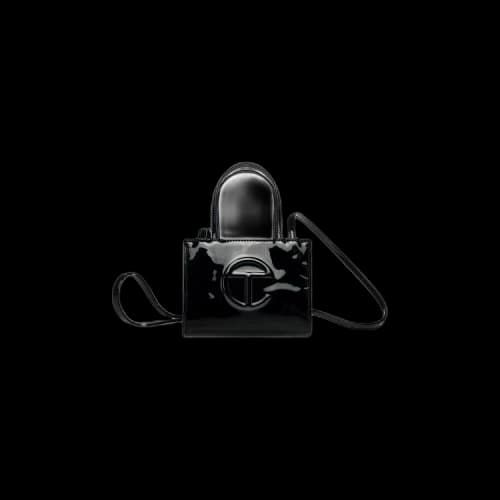 Telfar Small Shopping Bag 'Black Patent'