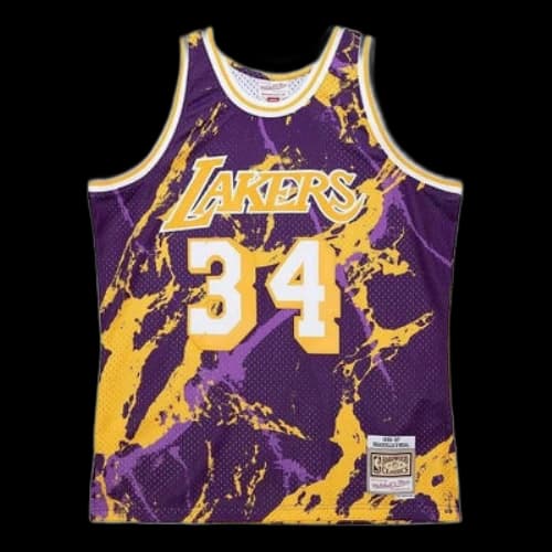 Mitchell & Ness x NBA Los Angeles Lakers Team Marble Swingman Jersey 'Shaquille O'Neal 34'