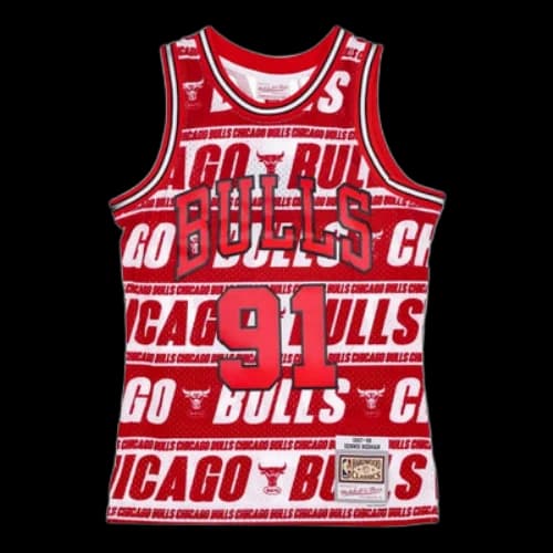 Mitchell & Ness x NBA Chicago Bulls 1997-98 Teamwrap Swingman Jersey 'Dennis Rodman 91'