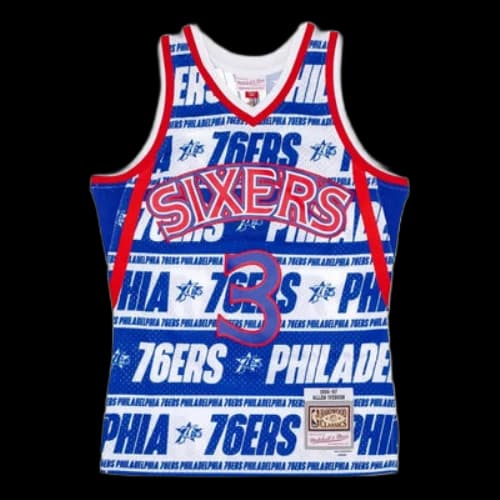 Mitchell & Ness x NBA Philadelphia 76ers 1996-97 Teamwrap Swingman Jersey 'Allen Iverson 3'