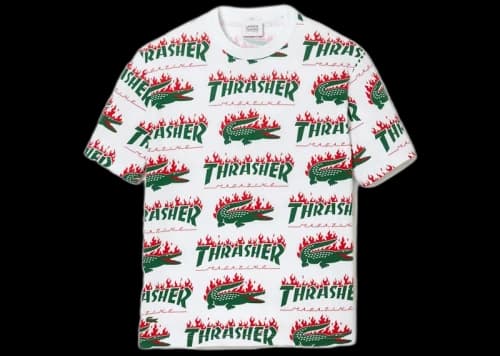 Lacoste x Thrasher Oversized T-Shirt White