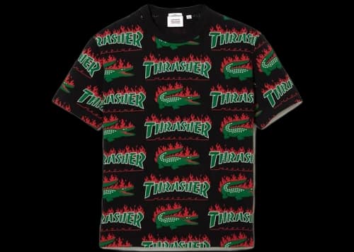 Lacoste x Thrasher Oversized T-Shirt Black
