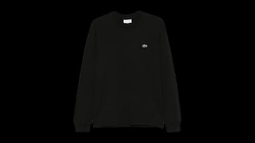 Lacoste Long Sleeved Cotton T-shirt Black