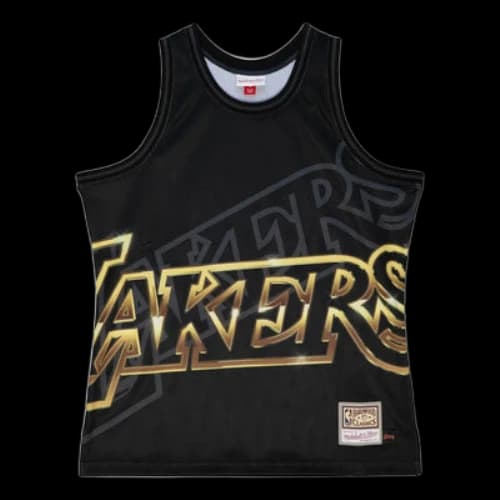 Mitchell & Ness x NBA Los Angeles Lakers Big Face 4.0 Tank 'Black Gold'