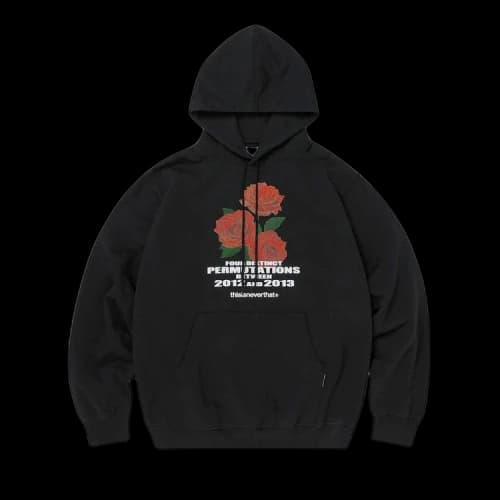 thisisneverthat Rose Hooded Sweatshirt 'Black'