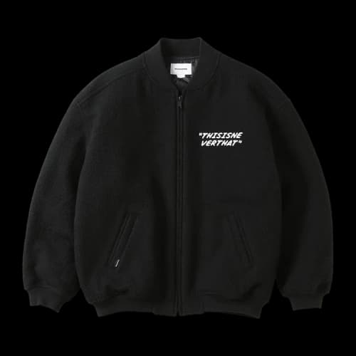 thisisneverthat Old Car Varsity Jacket 'Black'