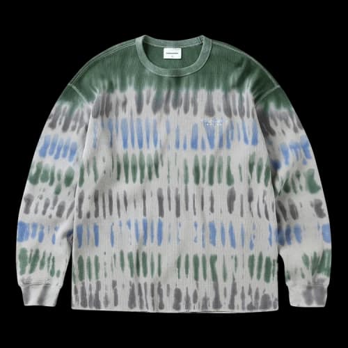 thisisneverthat Tie Dye Waffle Long-Sleeve Top 'Grey'