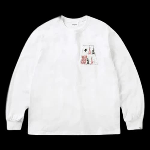 thisisneverthat Stacked Cards Long-Sleeve Tee 'White'