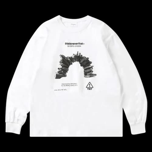 thisisneverthat Rock Balancing Long-Sleeve Tee 'White'